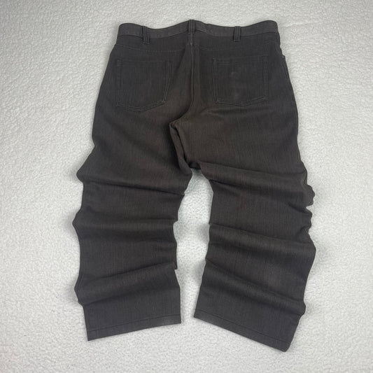 Wide Leg Brown Low Crotch Barrel Baggy Pants