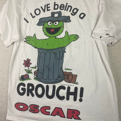 Vintage Single Stitch Sesame Street Oscar The Grouch Shirt