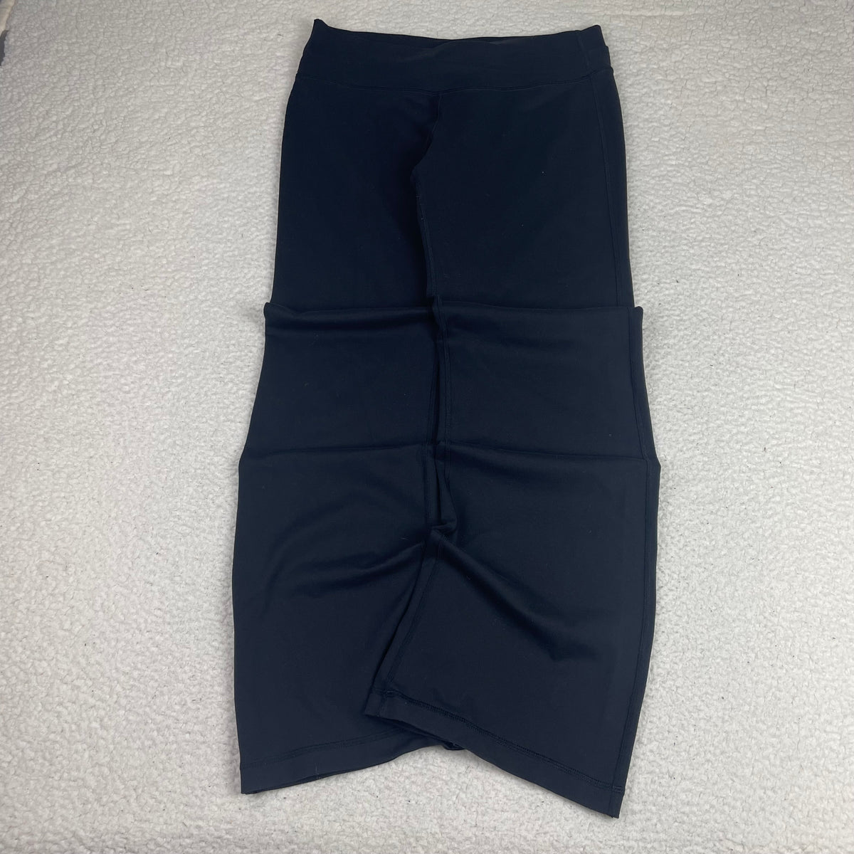 Lululemon Black Wide Leg Yoga Pants 10 Athleisure Minimalist Casual