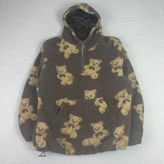Aelfric Eden APO Bear Print Sherpa Fleece Hoodie