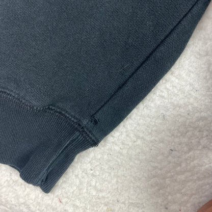 OVO October's Very Own Black Quarter Zip Embroidered Sweatshirt