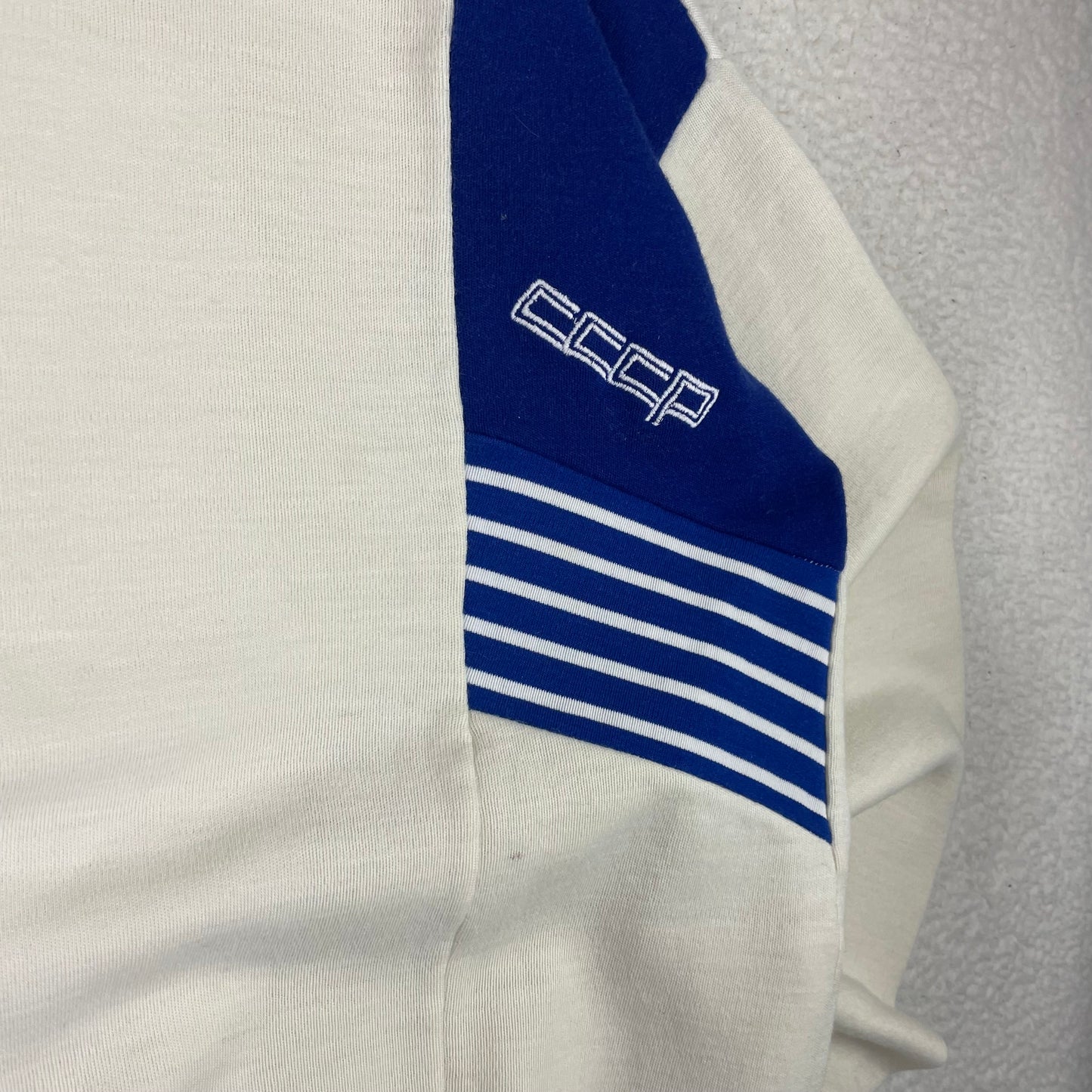Vintage CCCP USSR Soviet Union Cream Sweater
