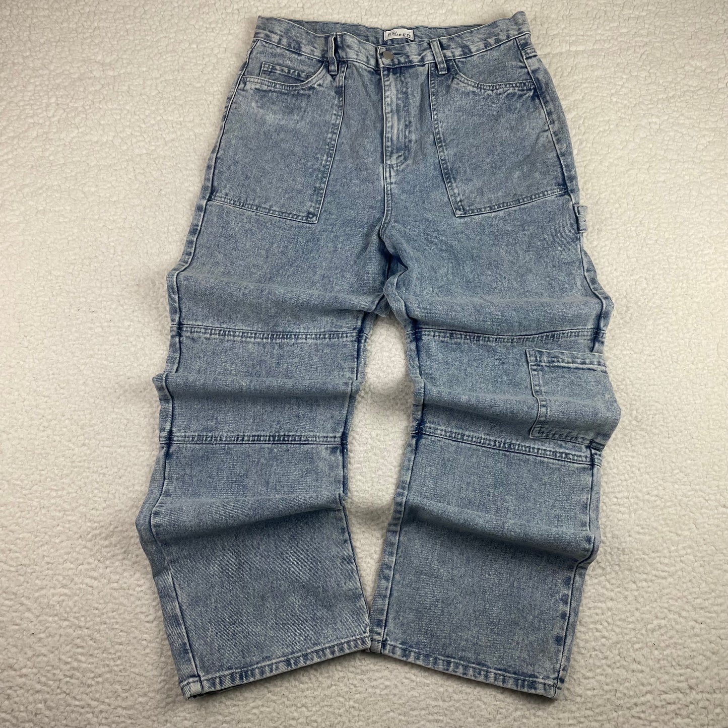 RE/Used Straight Leg Relaxed Carpenter Jeans