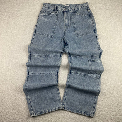 RE/Used Straight Leg Relaxed Carpenter Jeans