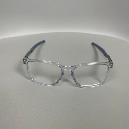 Oakley Polished Clear Exchange Rectangular Glasses Frames 56-17