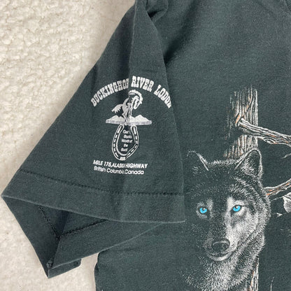 Vintage First Nation Wolves in Nature Single Stitch Shirt