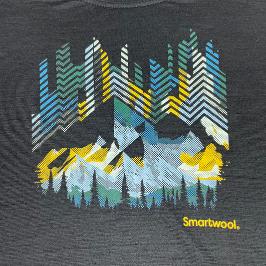 Smartwool Black Mountain Graphic Merino Wool Shirt XL Gorpcore Outdoors