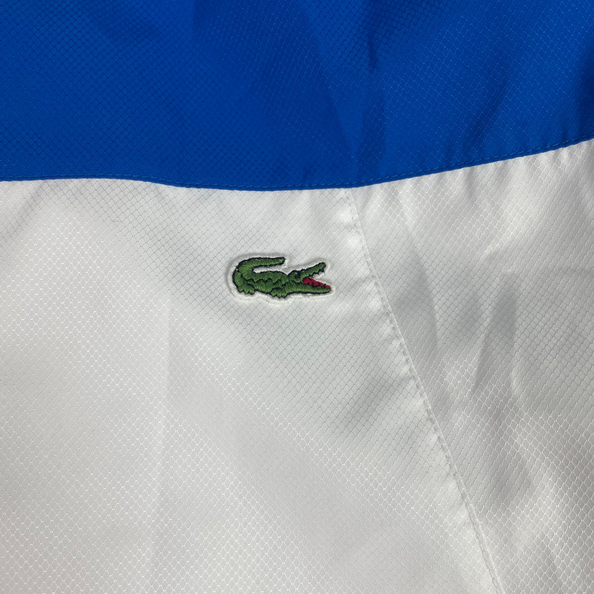 Y2K Lacoste White Blue Tennis Andy Roddick Signature Track Jacket 3 Preppy