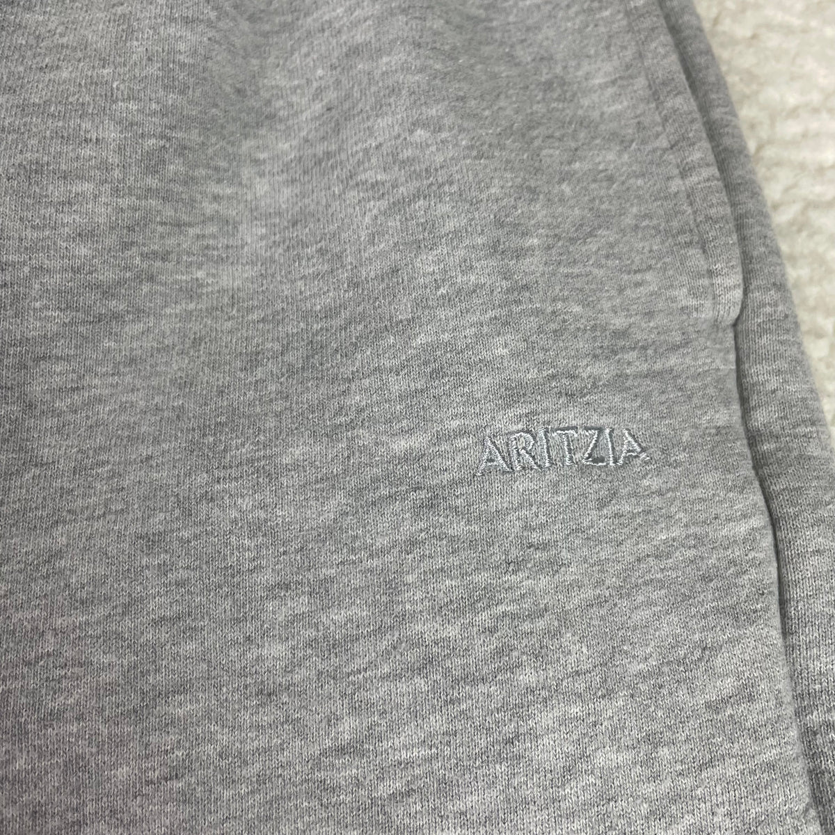 Aritzia Grey Cozy Fleece Mega Fit Wide Leg Baggy Pants M