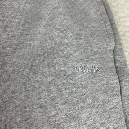 Aritzia Grey Cozy Fleece Mega Fit Wide Leg Baggy Pants M