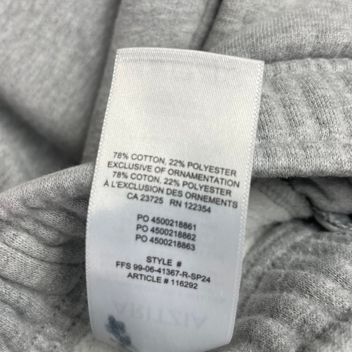 Aritzia Grey Cozy Fleece Mega Fit Wide Leg Baggy Pants M