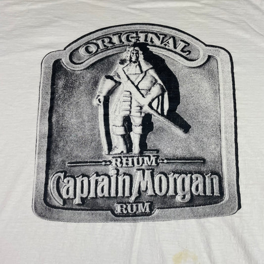 Vintage Captain Morgan Original Spiced Rum Graphic Shirt (XL) Single Stitch