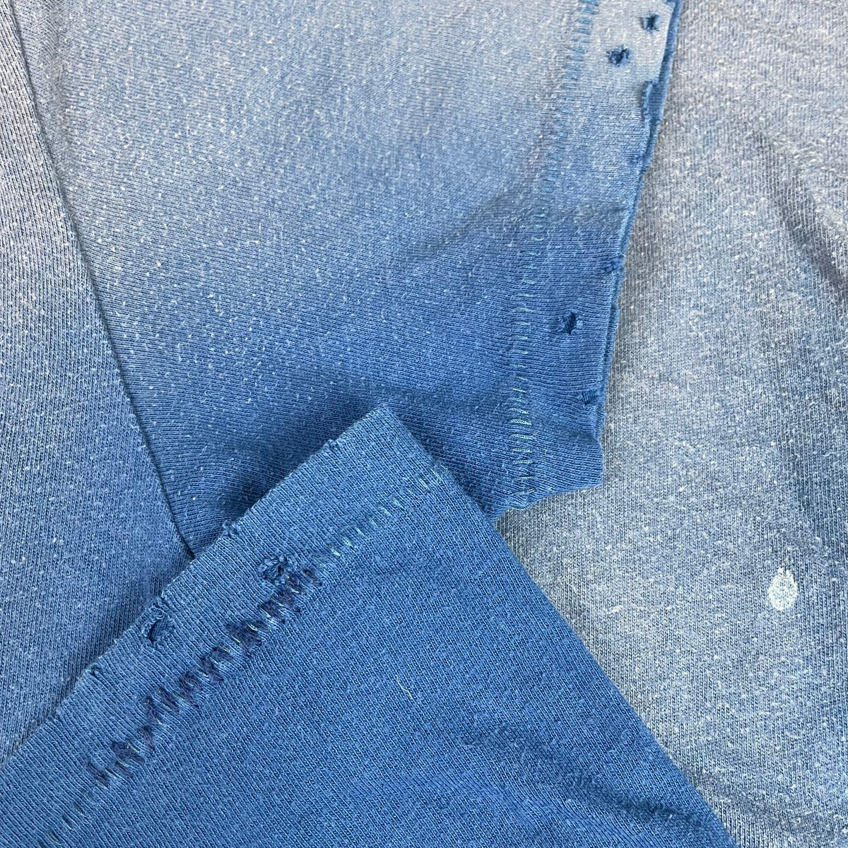 Vintage Abercrombie & Fitch Blue Distressed Muscle Logo Shirt L Single Stitch