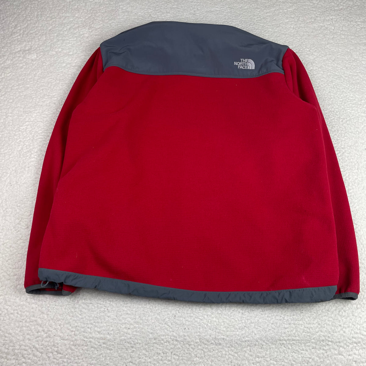 The North Face Red Grey Fleece Denali Style Jacket XL Gorpcore Outdoors