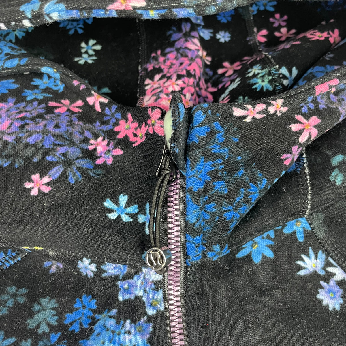 Lululemon Floral Scuba Full Zip Hoodie (XS) Rare Y2K Athleisure