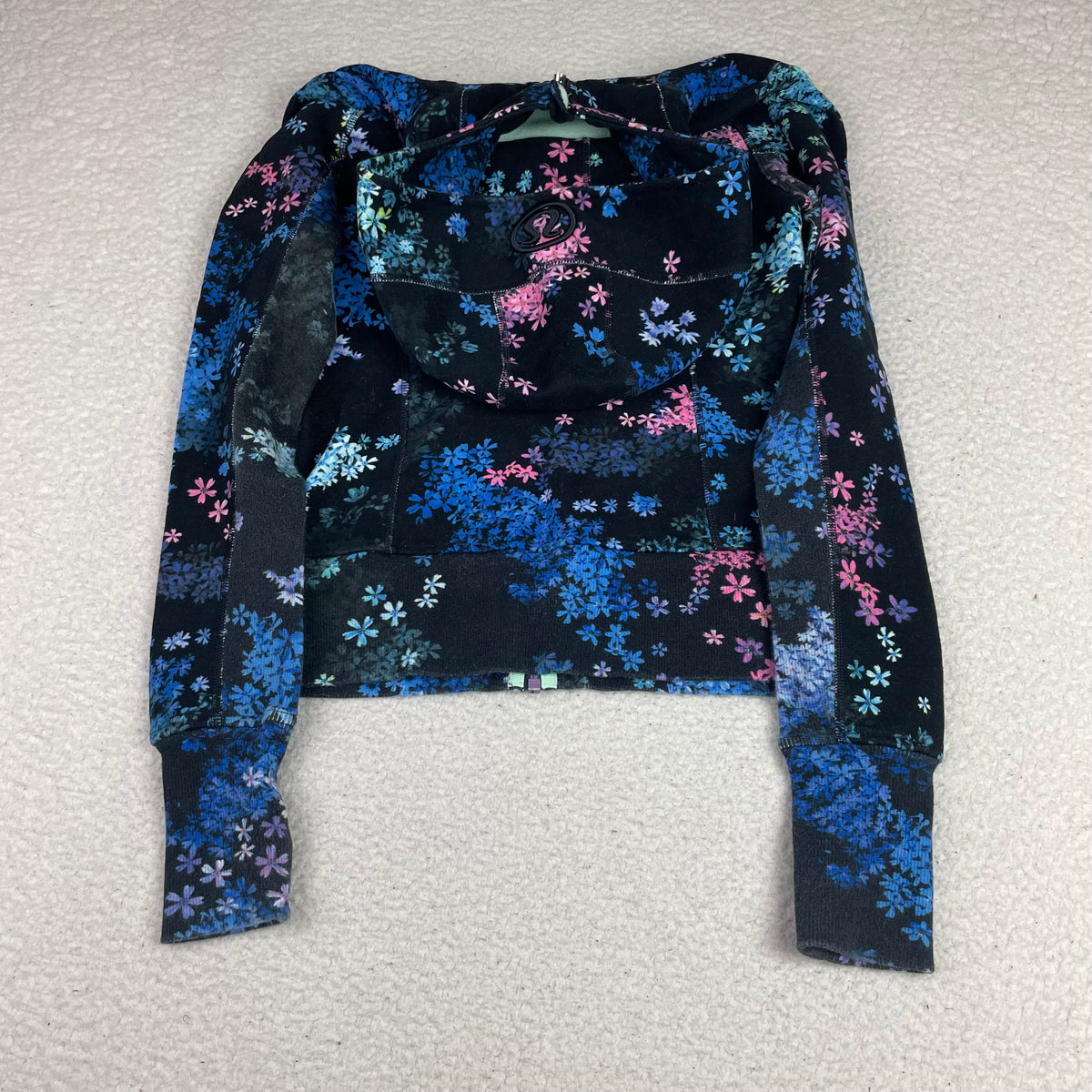 Lululemon Floral Scuba Full Zip Hoodie (XS) Rare Y2K Athleisure