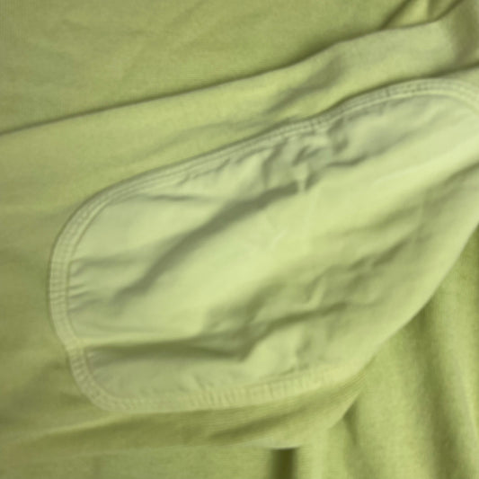 Paul & Shark Yachting Lime Green Cotton Sweater L Elbow Shoulder Patches