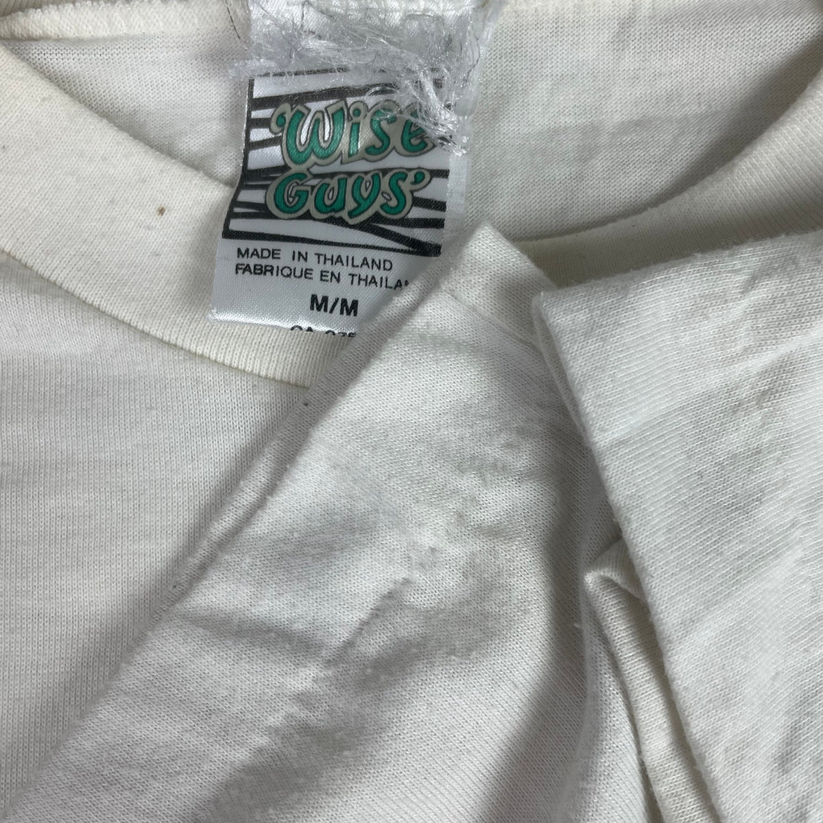 Vintage Wise Guys White Neon Pink Big Kahuna Surf Graphic Shirt M Single Stitch