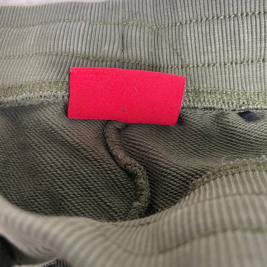 Hugo Olive Green Logo Cuffed Jogger Sweatpants L Minimalist Casual