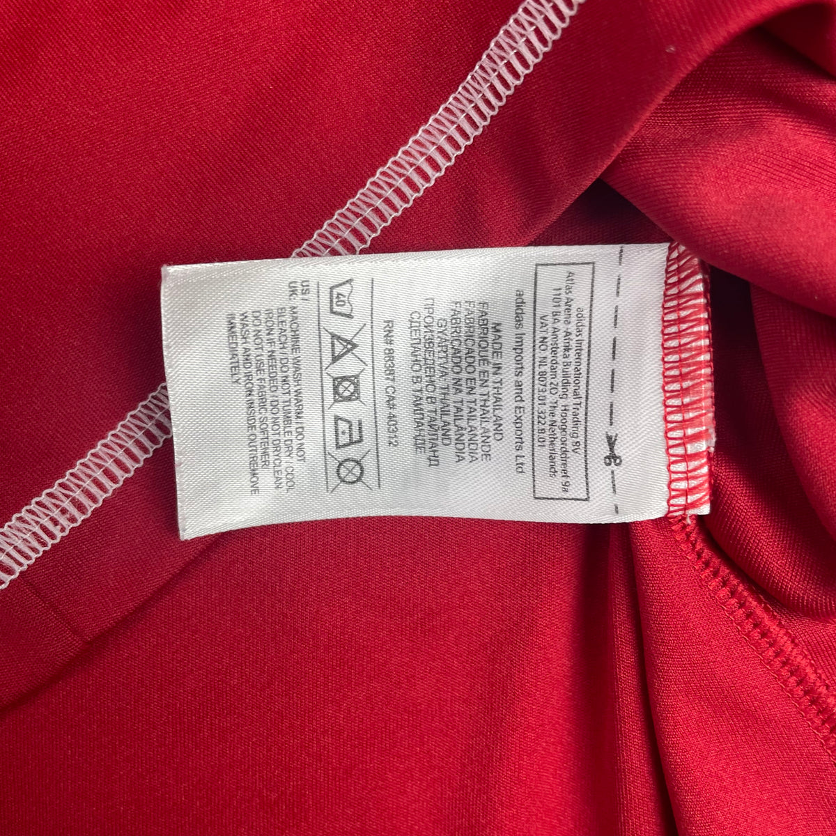 Adidas Red White Middlesbrough FC Ramsdens Football Jersey M Bloke Soccer