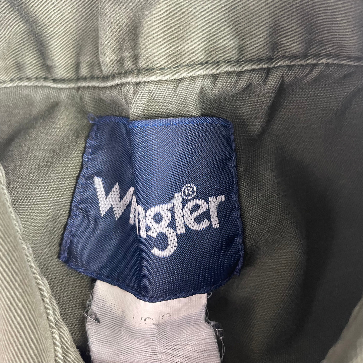 Wrangler Olive Green Camo Western Button Up Shirt L Snap Button Ranch