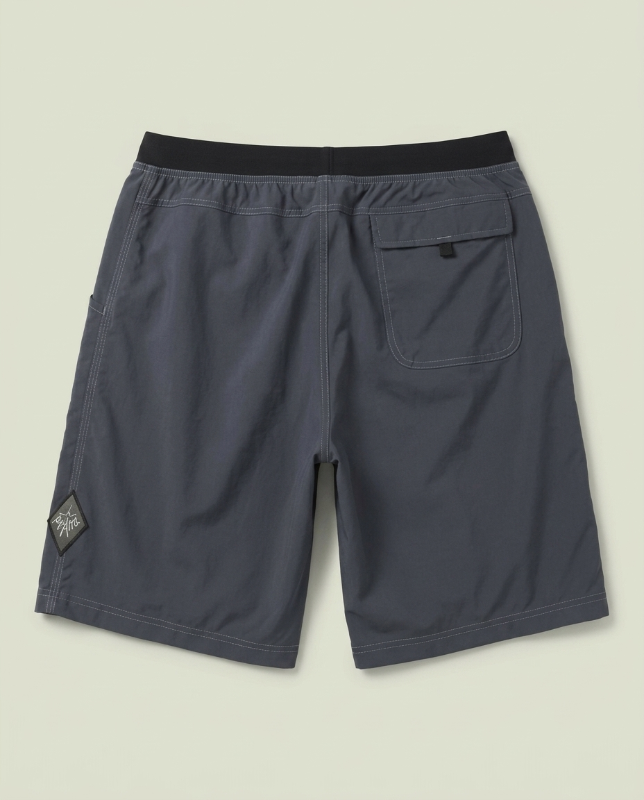 prAna Grey Hiking Board Shorts L Gorpcore Outdoors Surf Beach