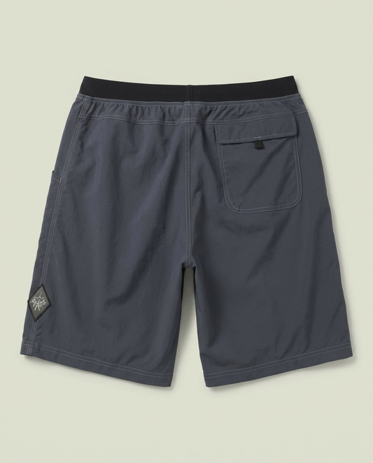 prAna Grey Hiking Board Shorts L Gorpcore Outdoors Surf Beach