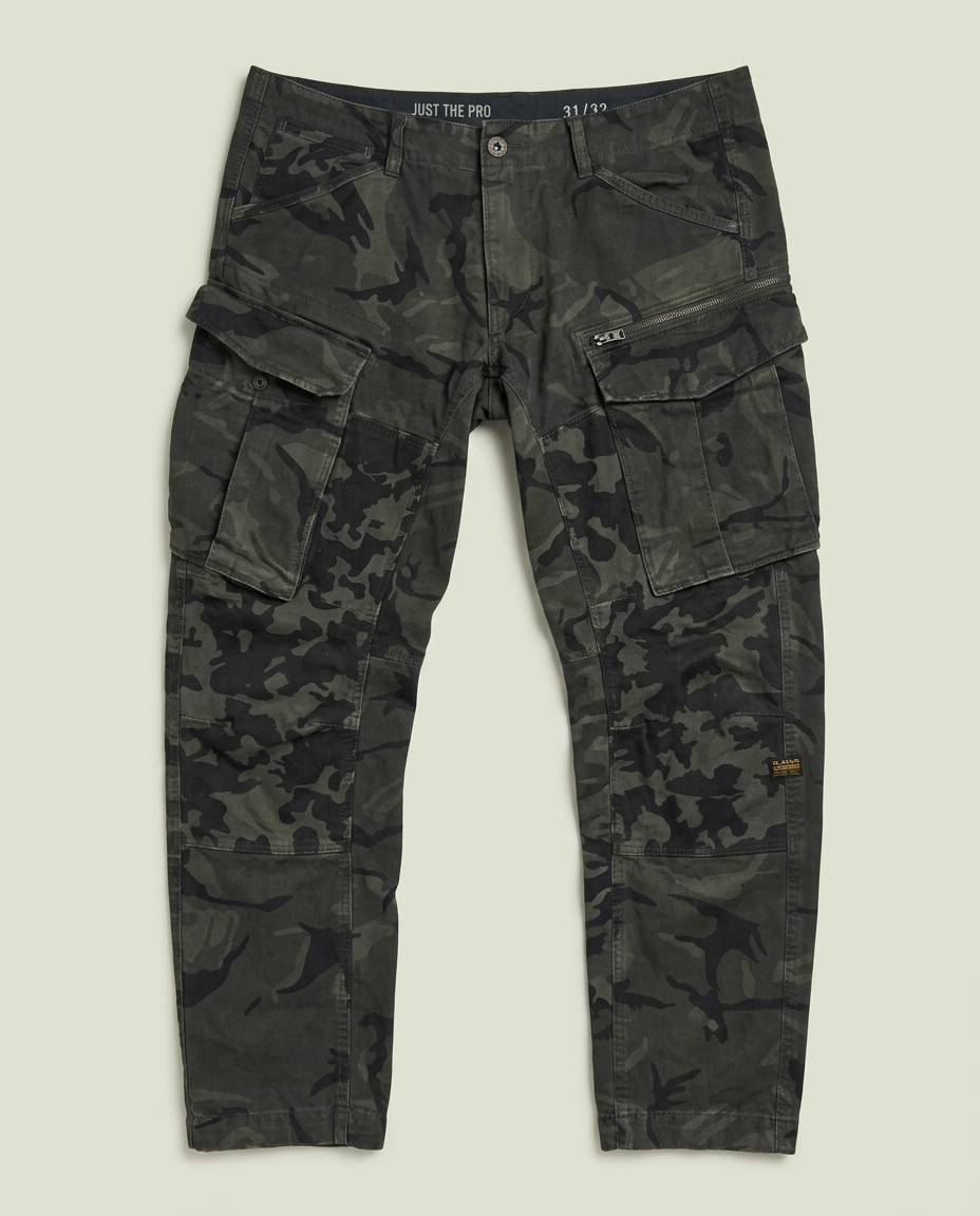 G-Star Raw Dark Camo Rovic Zip RC 3D Tapered Cargo Pants 36x32 Gorpcore