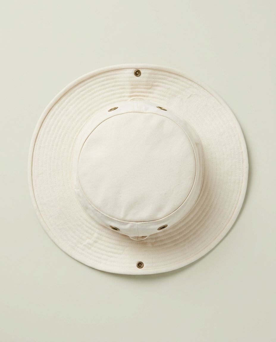 Tilley Off-White Cotton Duck Safari Hat 7 3/4 Gorpcore Made In Canada