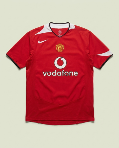 Y2K Nike Red Manchester United Vodafone Soccer Jersey M 04 06