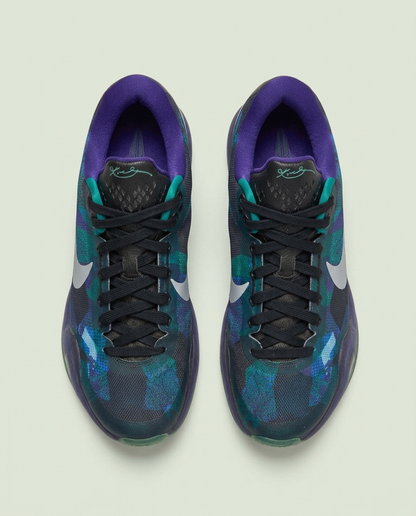 Nike Kobe Overcome Peach Jam Emerald Glow Purple Basketball Shoes 9.5 705317-305