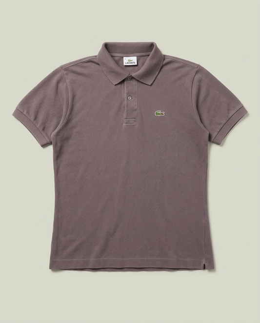 Lacoste Brown Short Sleeve Pique Polo Shirt Size 4 M