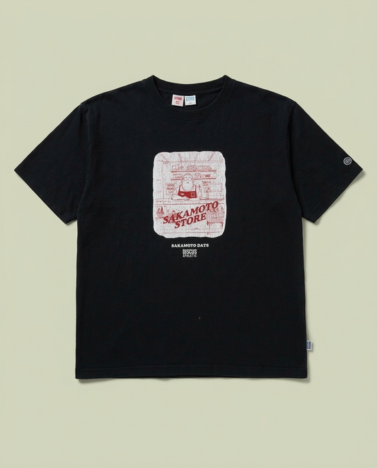 Discus Athletic Black Sakamoto Days Manga Graphic T-Shirt L