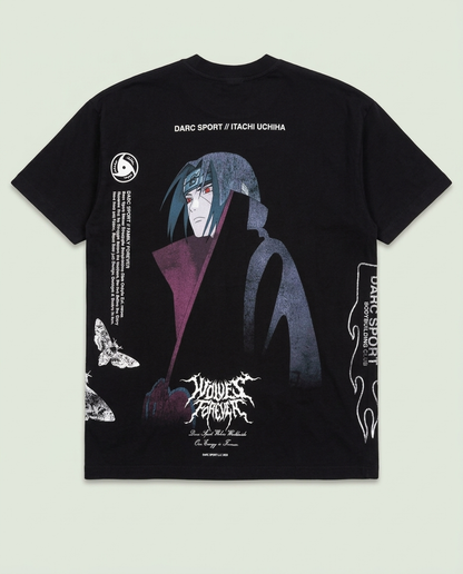 Darc Sport x Naruto Black Itachi Uchiha Graphic Shirt S