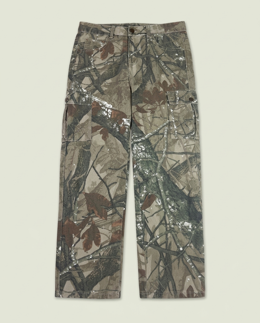 Realtree Style Camo Cotton Cargo Pants M