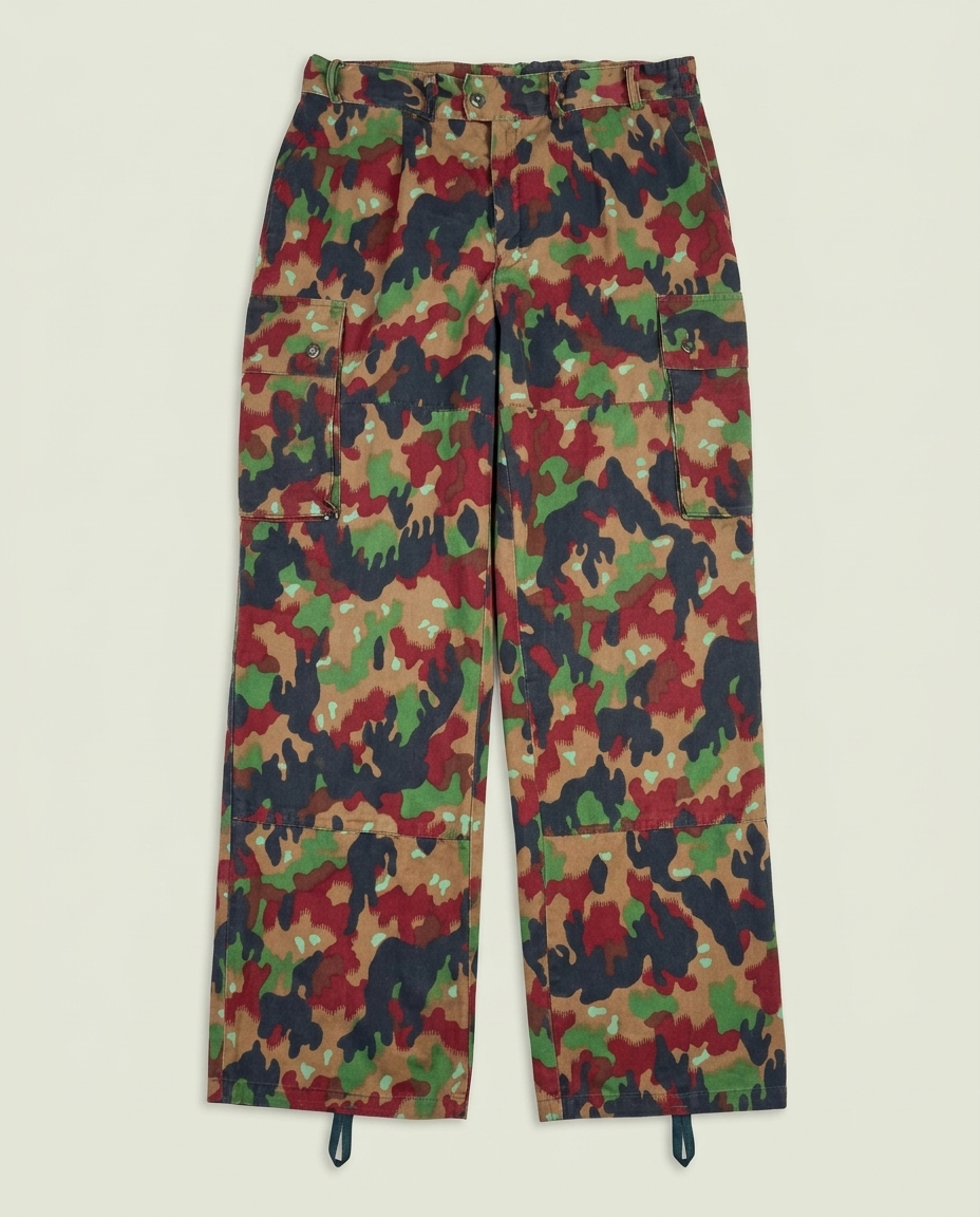 Vintage Swiss Hess Alpenflage Camo Military Cargo Pants 33x31