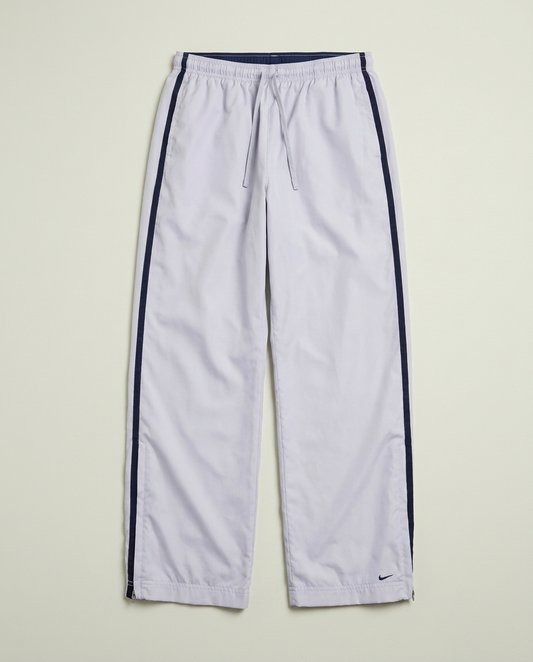Y2K Nike Light Blue Navy Side Stripe Track Pants L Gorpcore Sporty