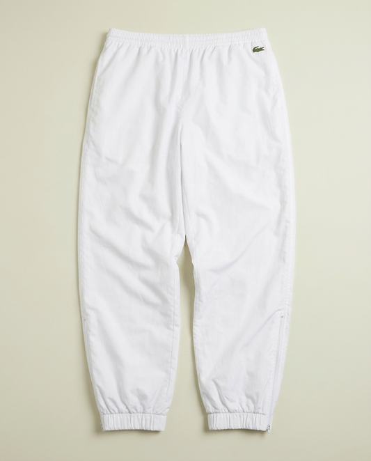 Vintage Lacoste Sport White Track Pants 34 Zipper Cuffs Gorpcore