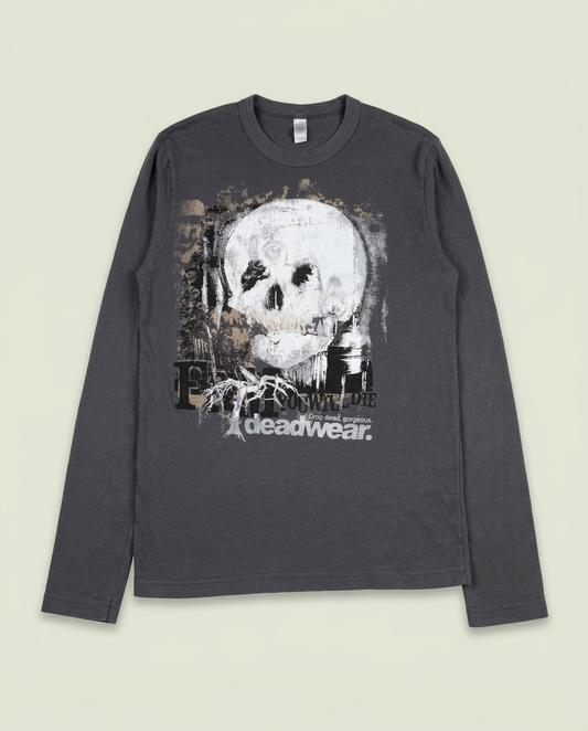 Y2K American Apparel Drop Dead Gorgeous Long Sleeve Shirt S Emo Band